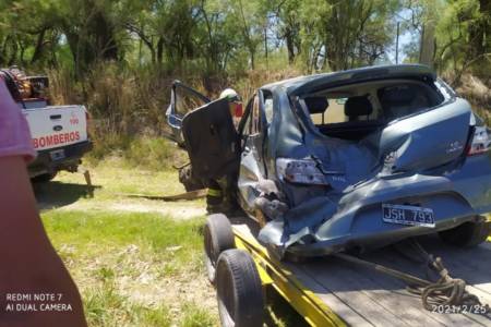 Dos muertos en un accidente en el acceso a Guaminí