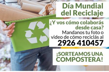 Día internacional del reciclaje: sumate a reciclar y llevate una compostera de regalo