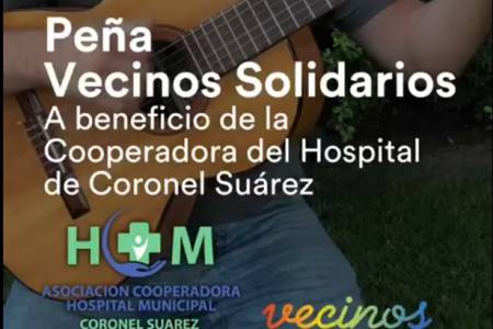Peña Vecinos Solidarios: Primera edición a beneficio de la Cooperadora del Hospital Municipal de Coronel Suárez, para la compra de incubadoras