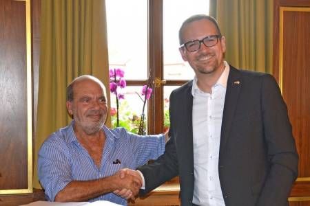 El Intendente Ricardo Moccero inicia su viaje de gestión a Schwabach Alemania