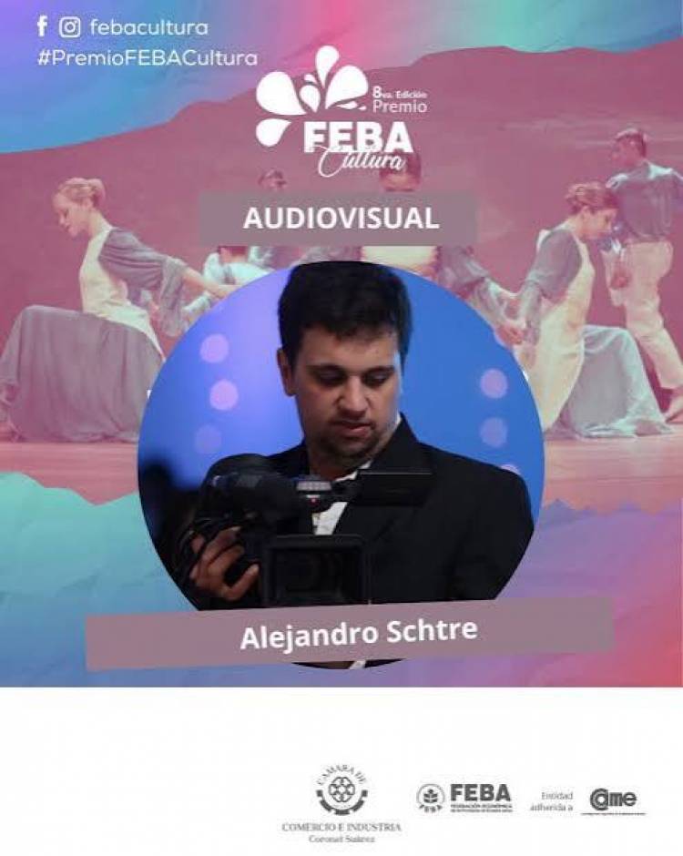 Alejandro Schtre representará a Coronel Suárez en los Premios FEBA Cultura 2026: "Quise hacer algo con alma"