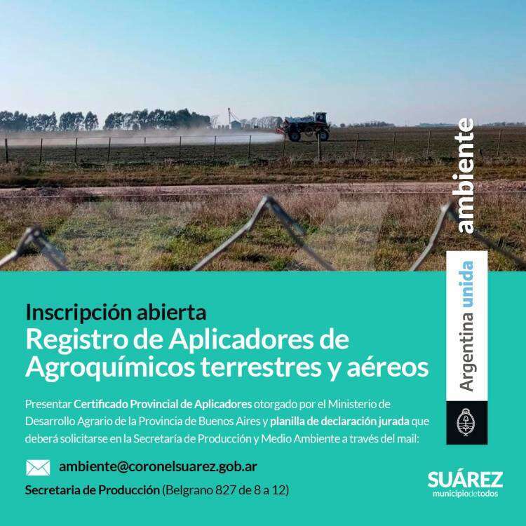 Registro Municipal de Aplicadores de Agroquimicos