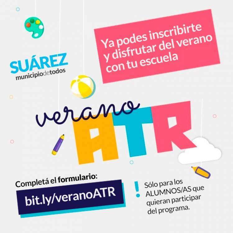 Verano ATR: Ya podes inscribirte y disfrutar del verano con tu escuela