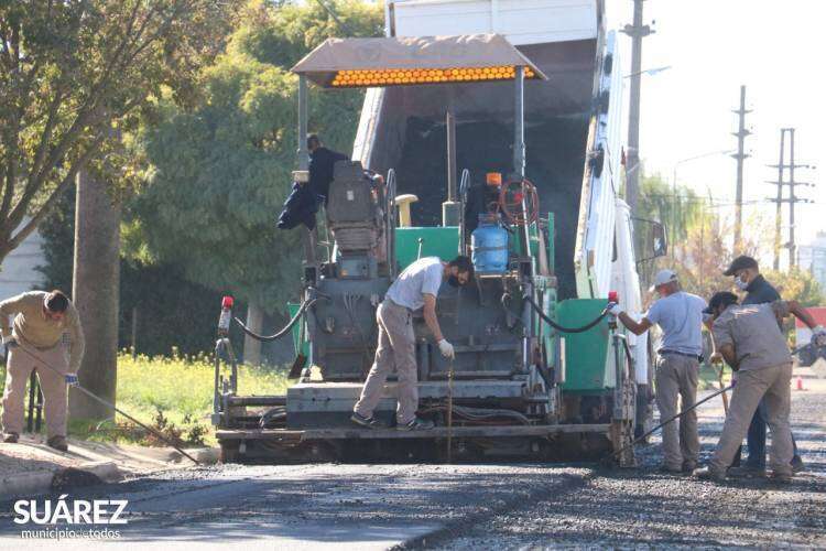Avanza la obra de pavimento en barrio Brandenberg