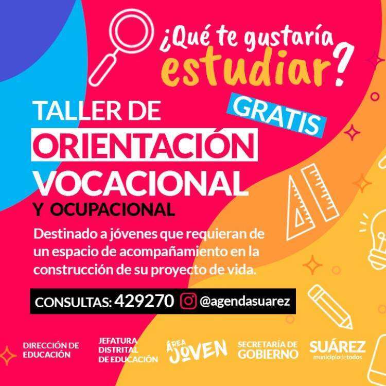El Municipio impulsa talleres de Orientación Vocacional Ocupacional gratuitos