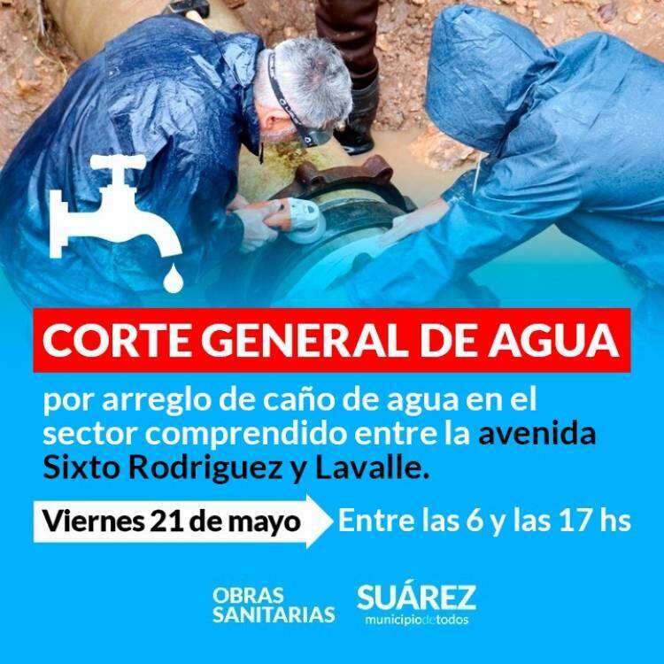 Corte general de agua