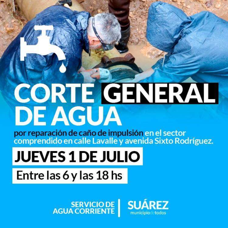Corte de agua general