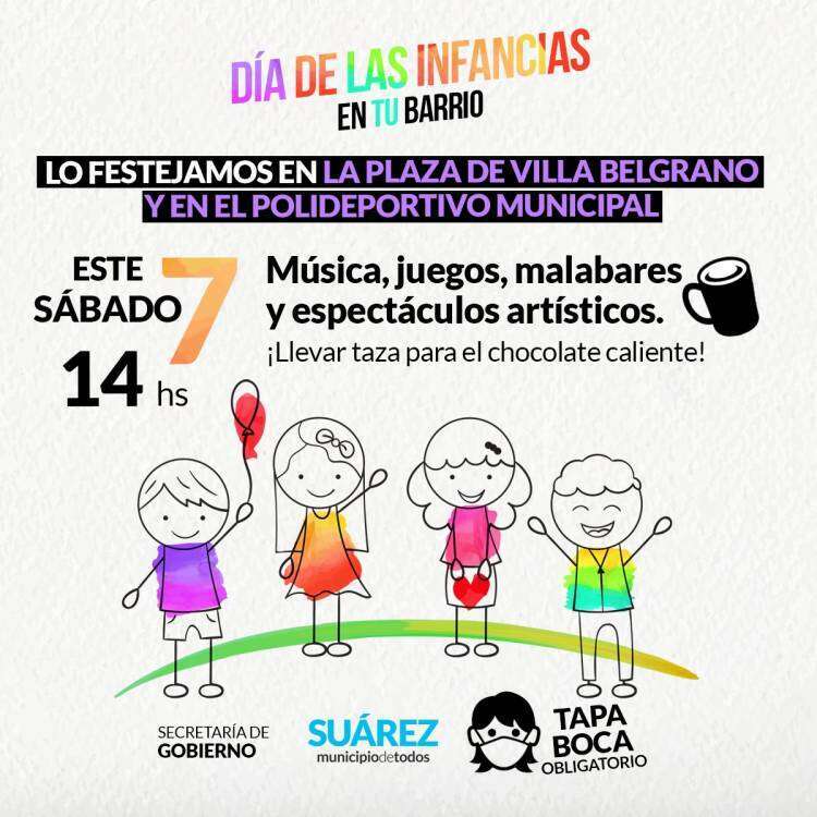 En agosto, celebramos el Día de las Infancias en tu barrio