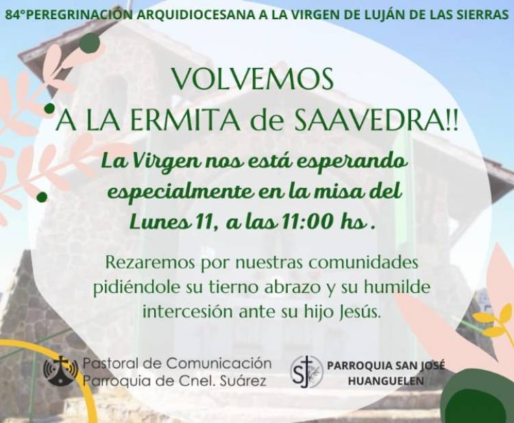 Todo lo que tenés que saber sobre la próxima Peregrinación a La Ermita