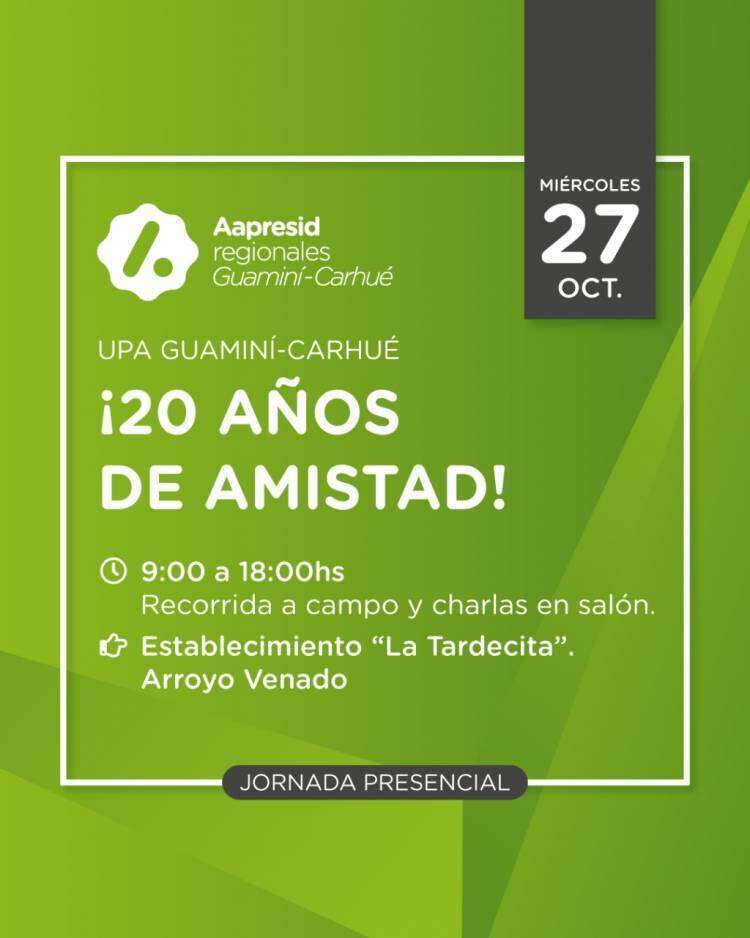 Martín Marino explicó de qué se trata la jornada que organiza Aapresid de Guaminí-Carhué  en "La Tardecita", Arroyo Venado