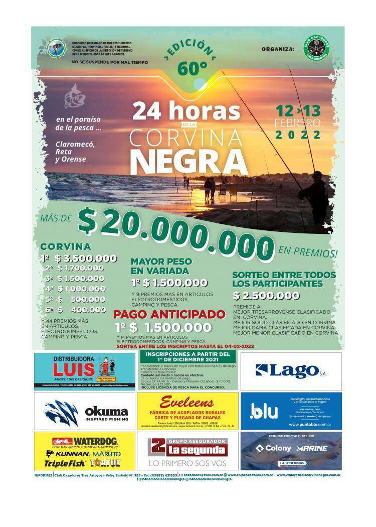 24 HORAS DE LA CORVINA NEGRA – 12  y 13 de Febrero de 2022