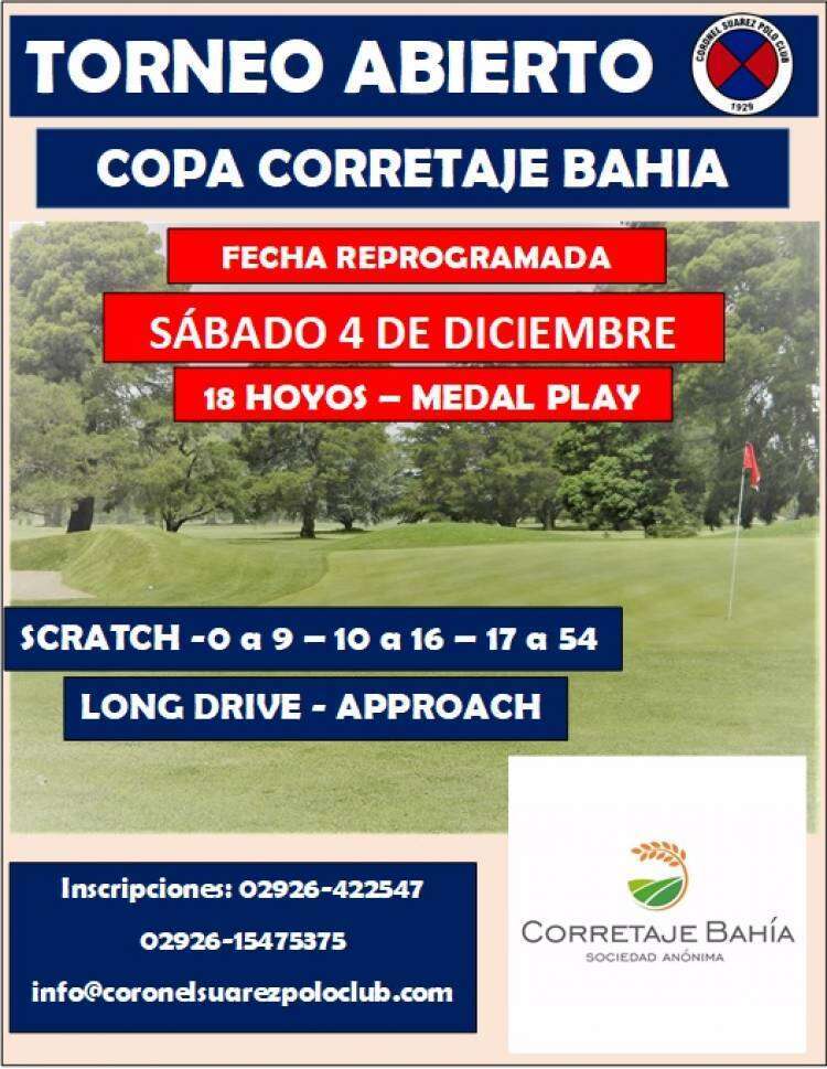 Torneo abierto de golf: Copa Corretaje Bahía