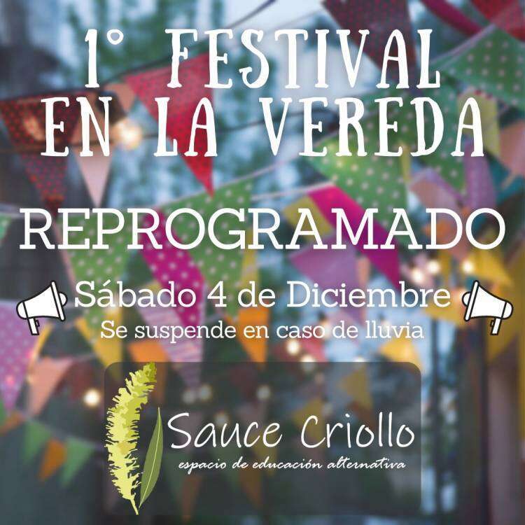 Por cuestiones climáticas se reprogramó el 1º Festival en la vereda