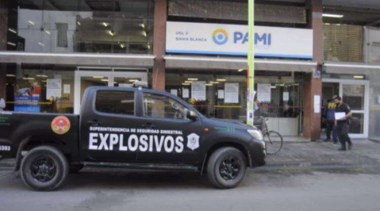 Otra amenaza de bomba en Bahía Blanca, ahora en la sede del PAMI