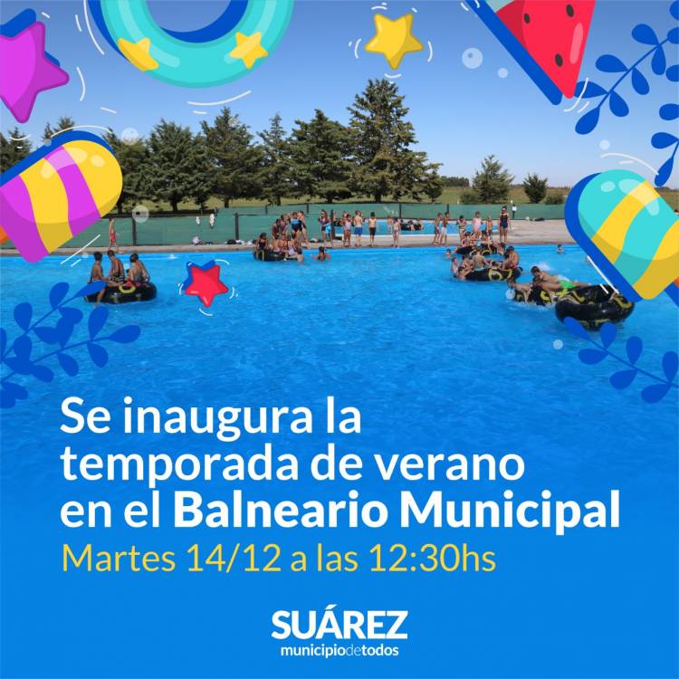 Se inaugura la temporada de verano en el Balneario Municipal