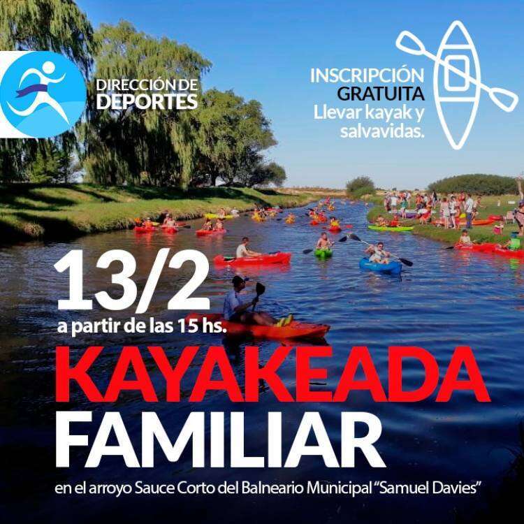 Kayakeada familiar en el Samuel
