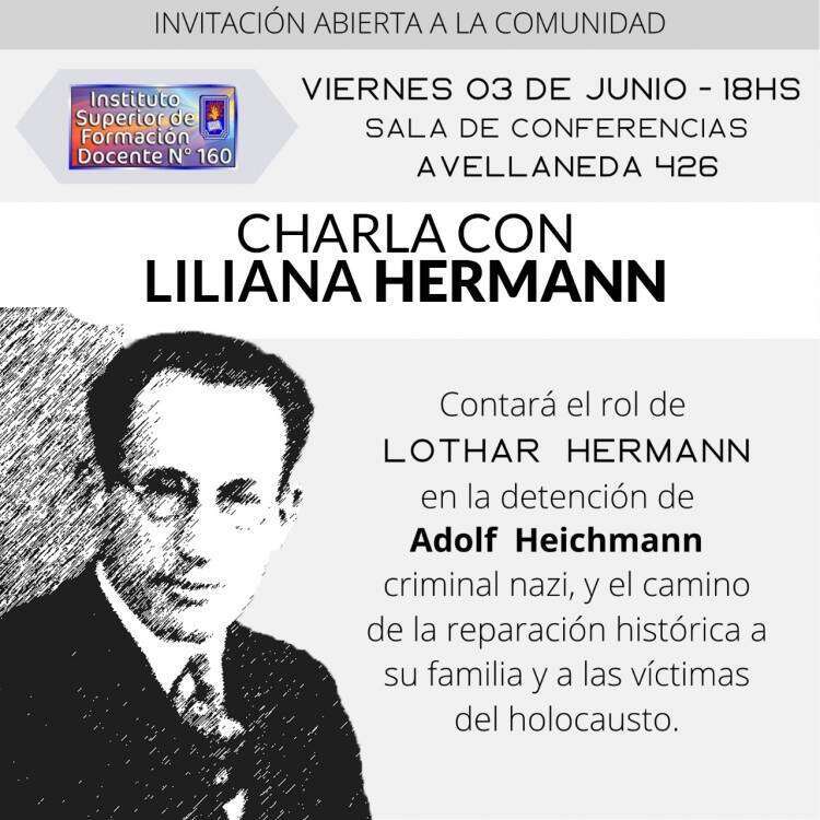 Charla abierta a la comunidad sobre el rol de Lothar Hermann en la detención de Adolf Heichmann
