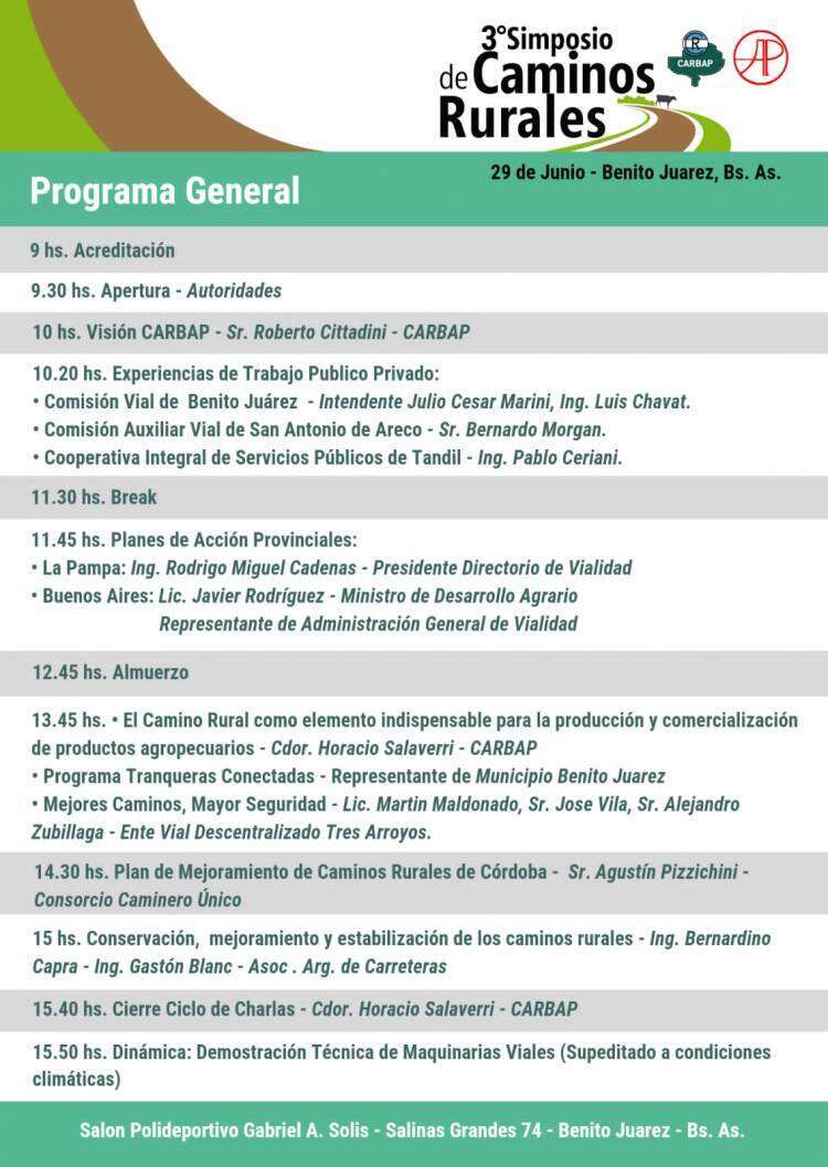 Joaquín Prini: “Lamentablemente los dirigentes que tenemos no ven a los caminos rurales como una política de estado.”
