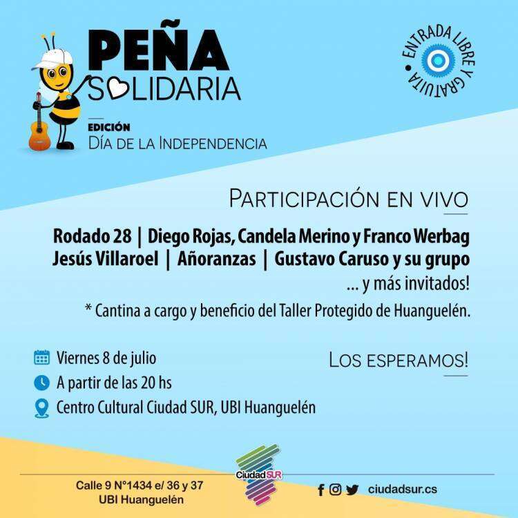 “Peña Solidaria" edición Día de la Independencia