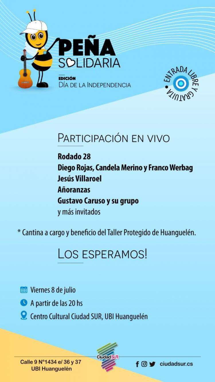 “Peña Solidaria" edición Día de la Independencia