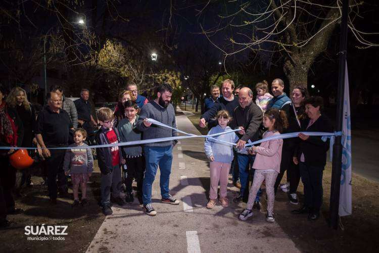 Con el acompañamiento de la población se inauguró la ciclovía sobre avenida Sixto Rodríguez