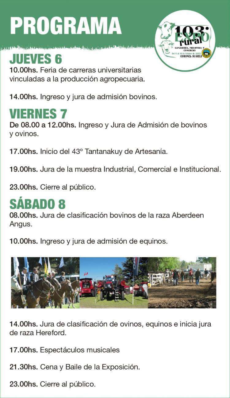 Se acerca la 103º edición de la Exposición Rural este fin de semana largo