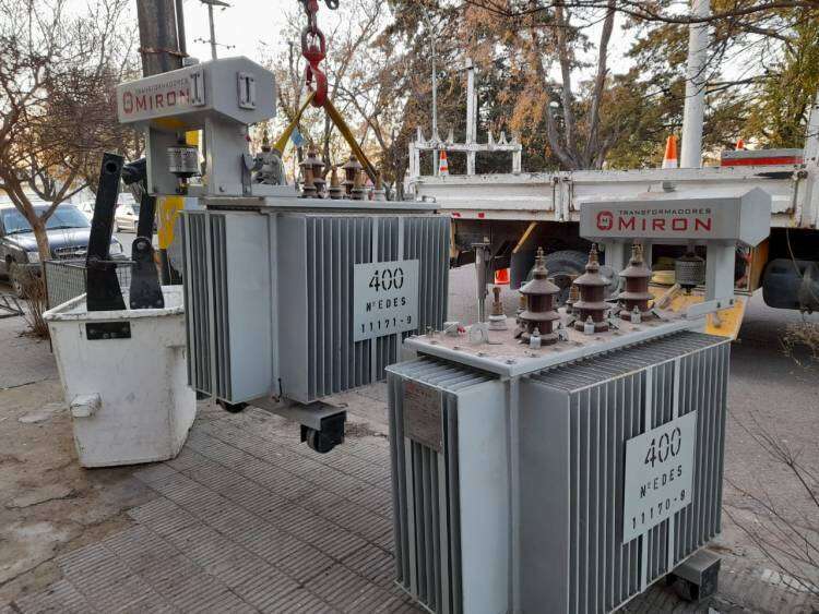 EDES realizó importantes obras en la red eléctrica del centro de Coronel Suárez