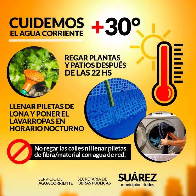 Ante las altas temperaturas: Cuidemos de manera “responsable” el agua corriente