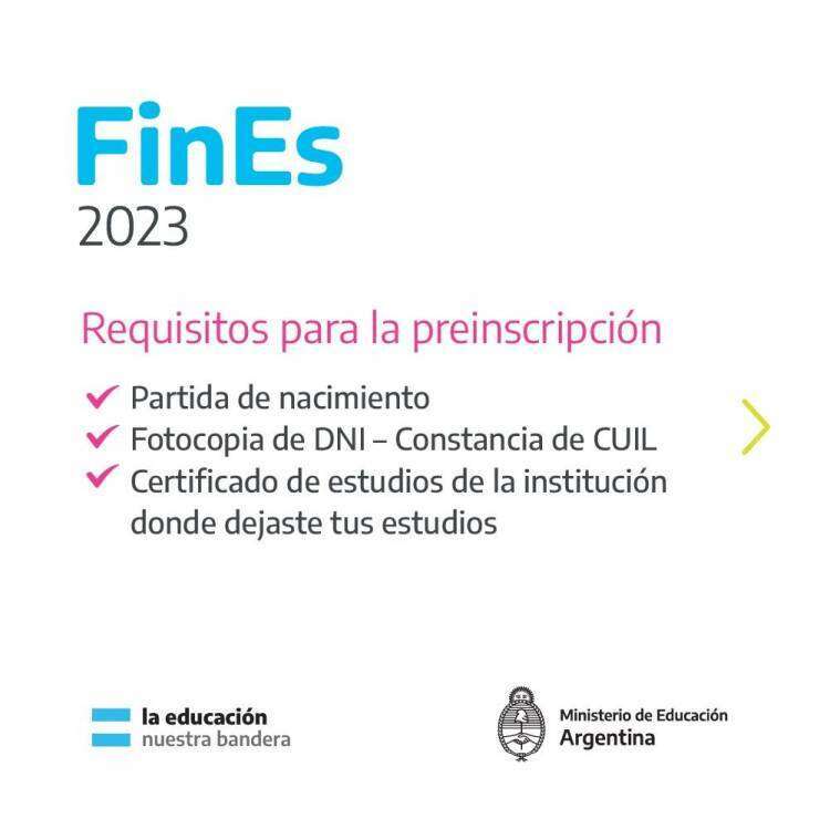 Preinscripción al Plan FINES