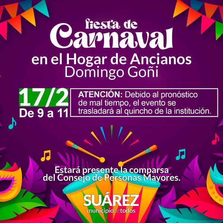Carnaval en el Hogar de Ancianos “Domingo Goñi”