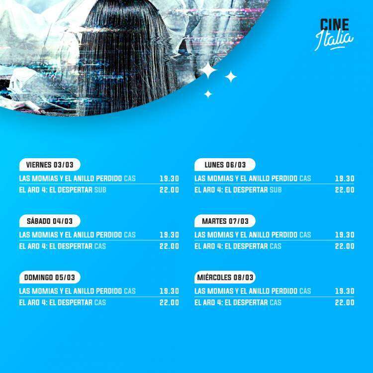 Cartelera Cine Teatro Italia