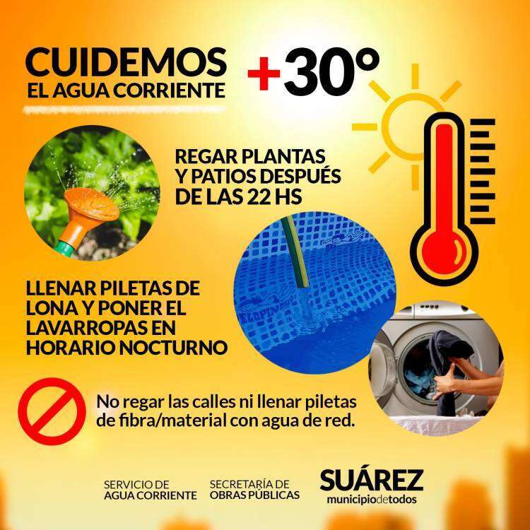 Ante las altas temperaturas: Cuidemos de manera “responsable” el agua corriente