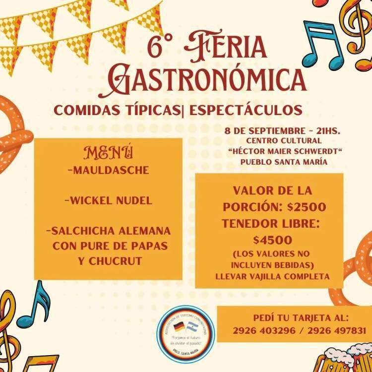 Actividades programadas desde la Asociación de Turismo Comunitario de Santa María para esta nueva Kerb