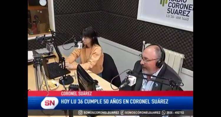 ¡Muchas gracias por acompañarnos Lucía Rodriguez y Gabriel Holzmann de Somos Coronel Suárez!