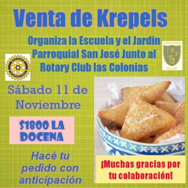 Venta de Krepels de la Escuela y Jardín Parroquial San José