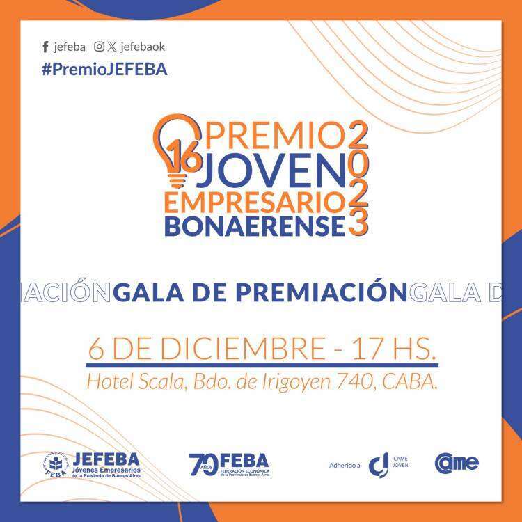 Cuatro suarenses son finalistas del Premio Joven Empresario bonaerense 2023