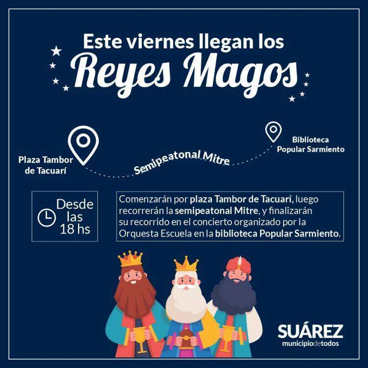 Los Reyes Magos realizarán una intervención callejera por el centro de la ciudad.