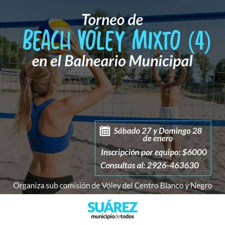 Torneo de Beach Vóley Mixto (4) en el Balneario Municipal
