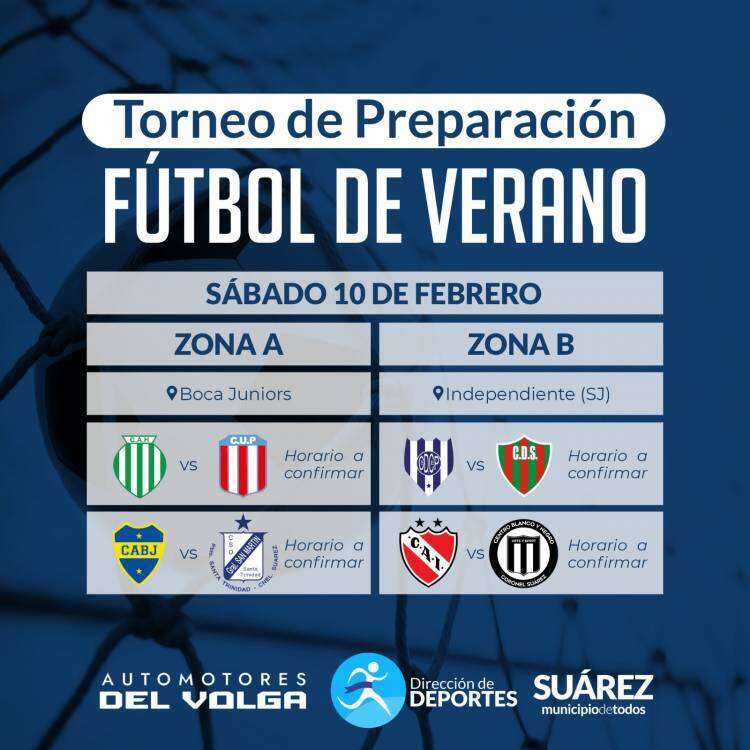 Los equipos de Primera se preparan para el torneo preparación Fútbol de Verano: Copa “Automotores del Volga”