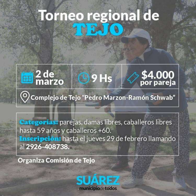 Torneo Regional de Tejo en Coronel Suárez