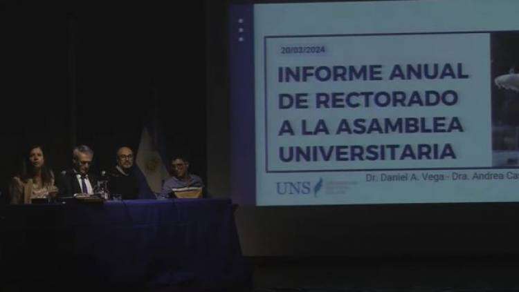Presentó el rectorado su informe de gestión a la Asamblea Universitaria
