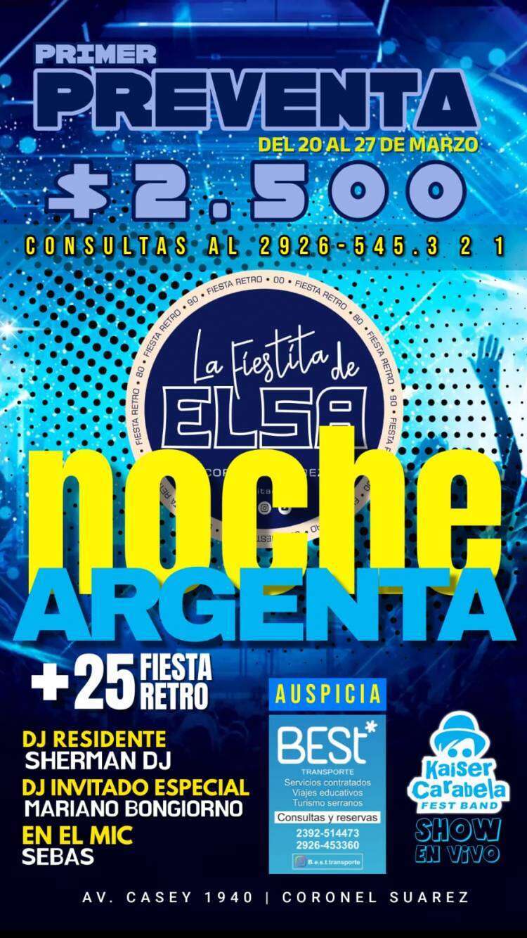 Primer preventa de La Fiestita de Elsa