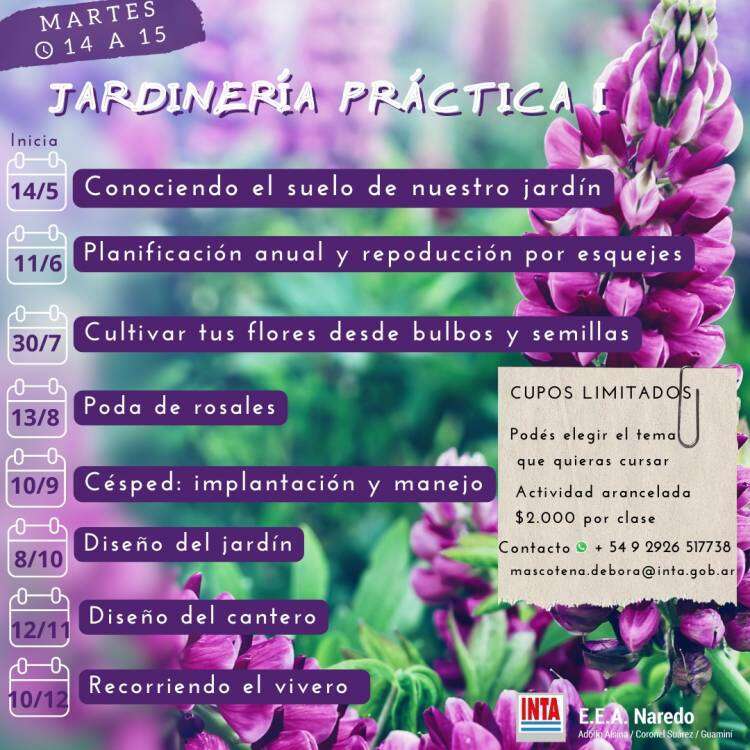 Curso de Jardinería Práctica del INTA Naredo