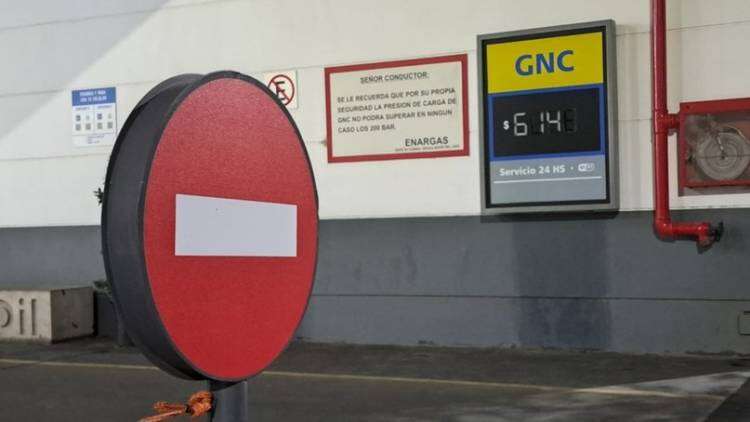 Debido al frío, no se vende GNC en varias estaciones de servicio de Bahía Blanca