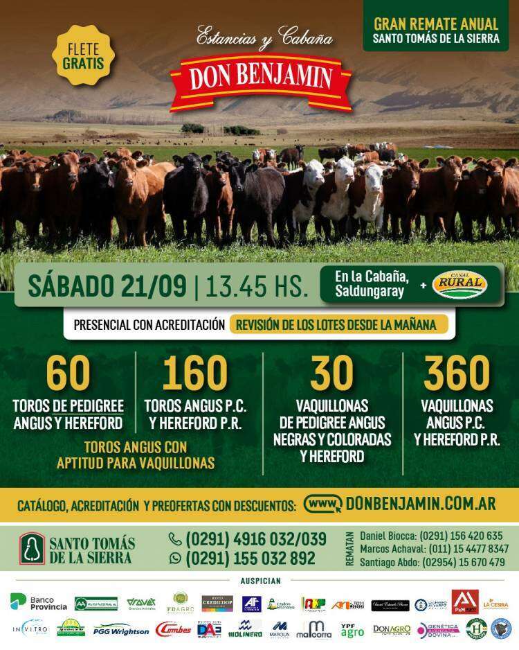 Gran Remate Anual de Estancias y Cabaña Don Benjamín