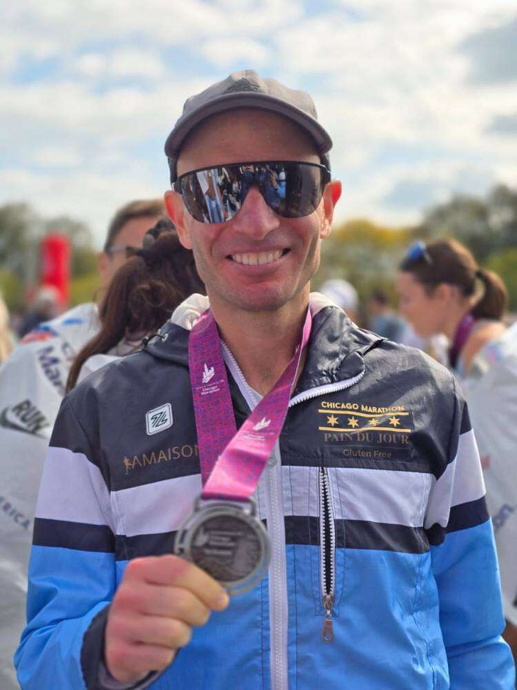 Santiago Bonaterre batió su marca personal en la Maratón de Chicago