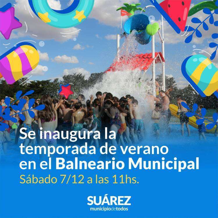 Inauguran la temporada en el Balneario Municipal 