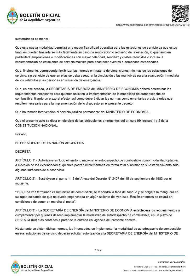 El Gobierno autorizó el autodespacho de combustible: cómo funcionará el sistema