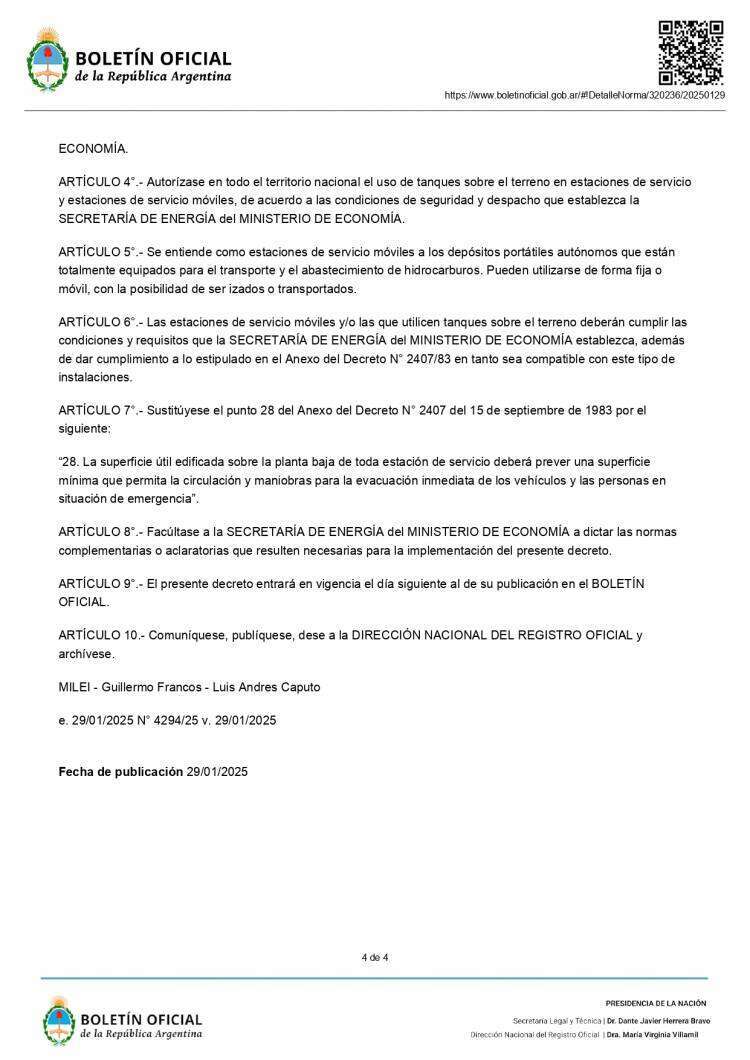 El Gobierno autorizó el autodespacho de combustible: cómo funcionará el sistema