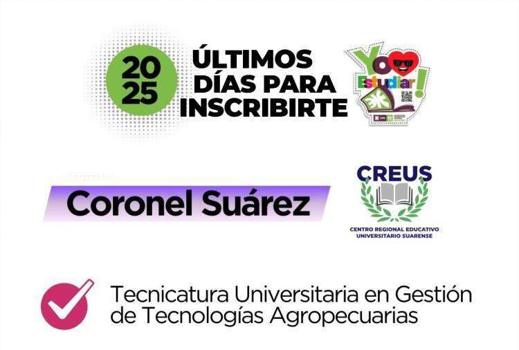 CREUS y UTN Trenque Lauquen: Tecnicatura en Gestión Agropecuaria